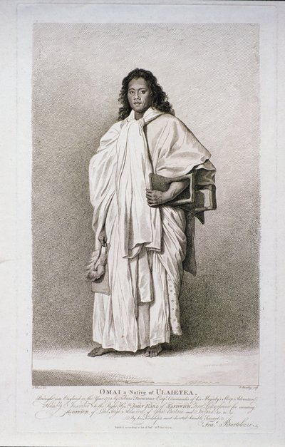 Omai a Native of Ulaietea, 1774 by Francesco Bartolozzi